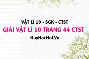 Giải Vật lí 10 trang 44 Chân trời sáng tạo SGK